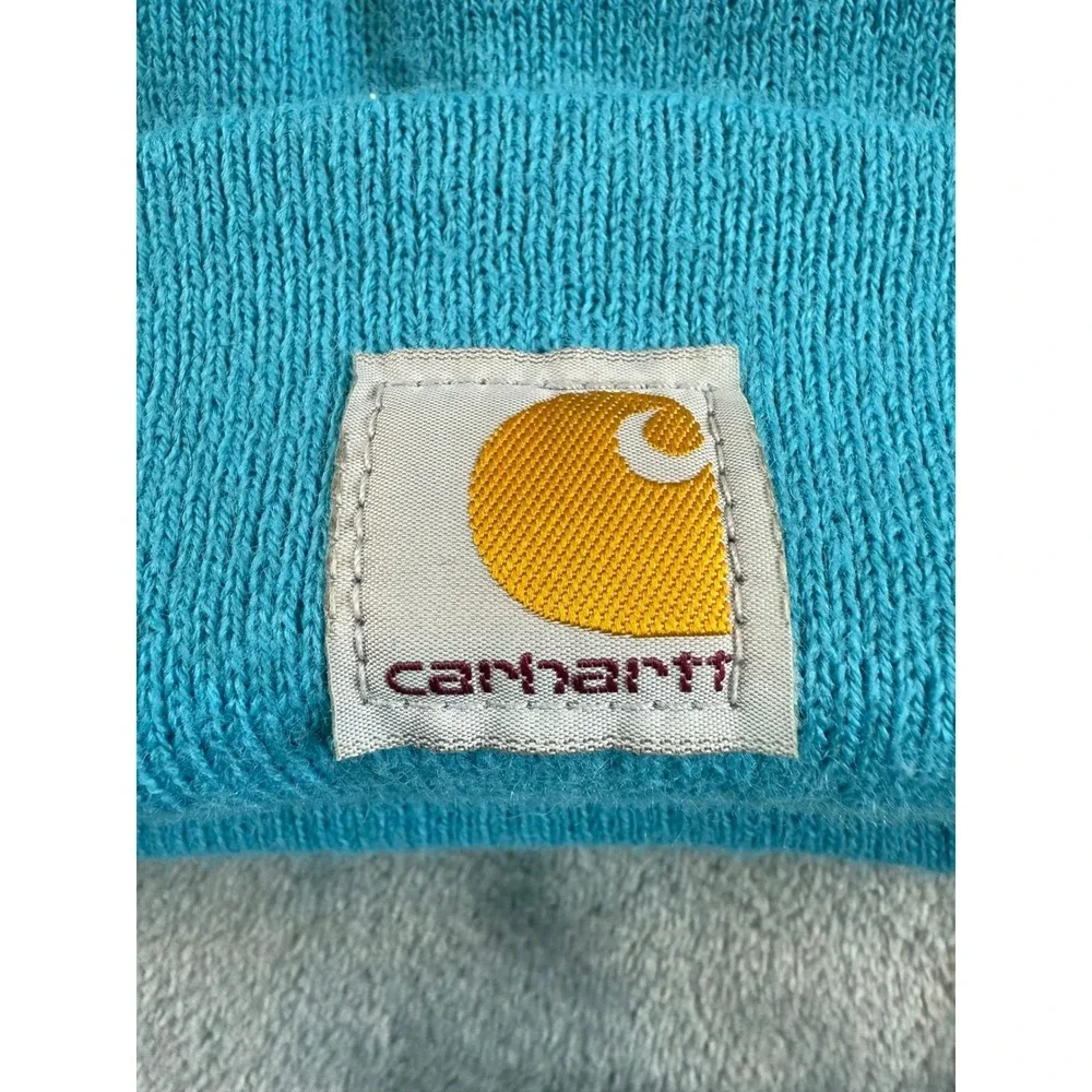 Carhartt Kids Youth Acrylic Watch Hat Beanie Turquoise‎ Blue AH8905 Made in USA